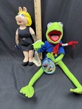 Kermit the Frog Miss Piggy Holiday 1997 Jim Henson Applause Set