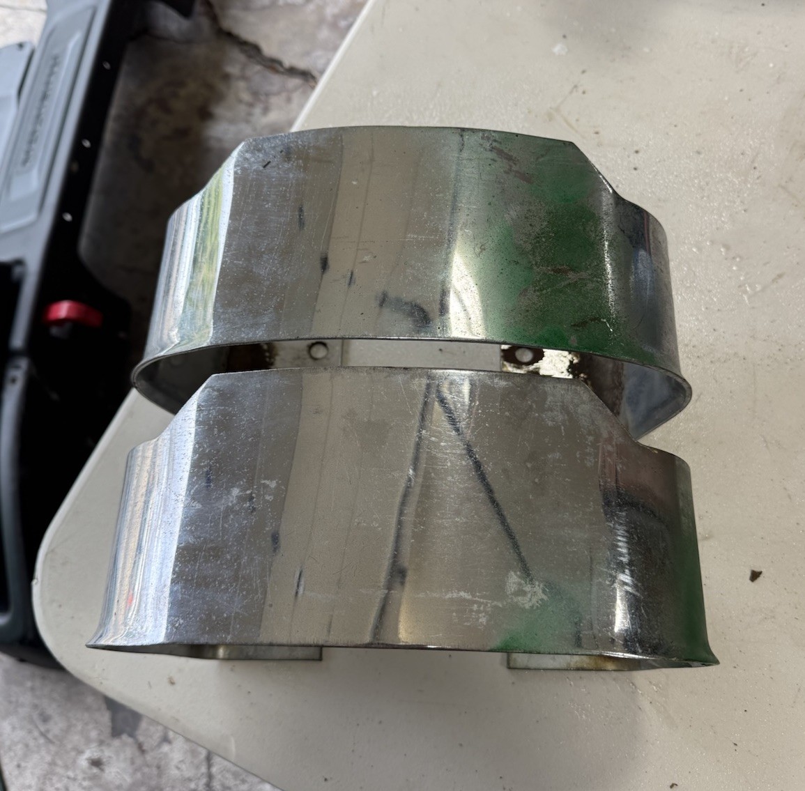 Jeep Cj7 76-86 Laredo Renegade Oem Chrome Bumperettes Pair Rear Bumper