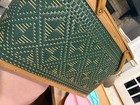 Vintage Hawkeye Burlington Woven Picnic Basket Plates  and Cups — photo 2