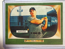 2021 TOPPS X BASEBALL 70th MICKEY MANTLE COLLECTION GREEN SP #/99 1955 10 BOWMAN