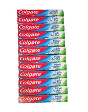 Colgate Triple Action Original Mint Toothpaste, 2.5oz (70g) (Pack of 12)