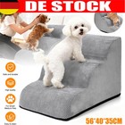 3 Stufen Haustiertreppe Hundetreppe Treppe Plüsch-Bezug Waschbar Katzentreppe