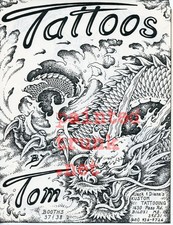 original vintage jack diane's tattooing biloxi MS tattoo flash flyer ad 8x10