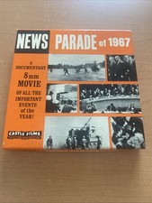 Rare NEWS PARADE of 1967 Castle Films Super 8 8mm Film Home Movie T81