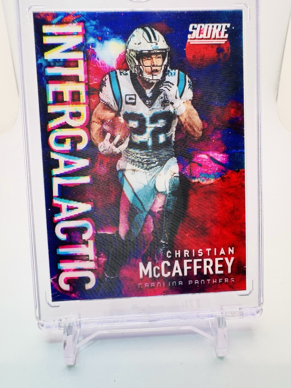 💥2020 Score 3D INTERGALACTIC SSP 🚀Christian McCaffrey - Rare Case Hit 🔥💎