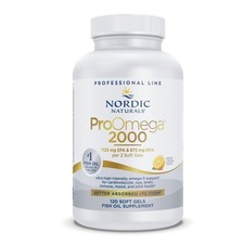 Nordic Naturals ProOmega 2000, Lemon Flavor - 120 Soft Gels - 2150 mg Omega-3 -