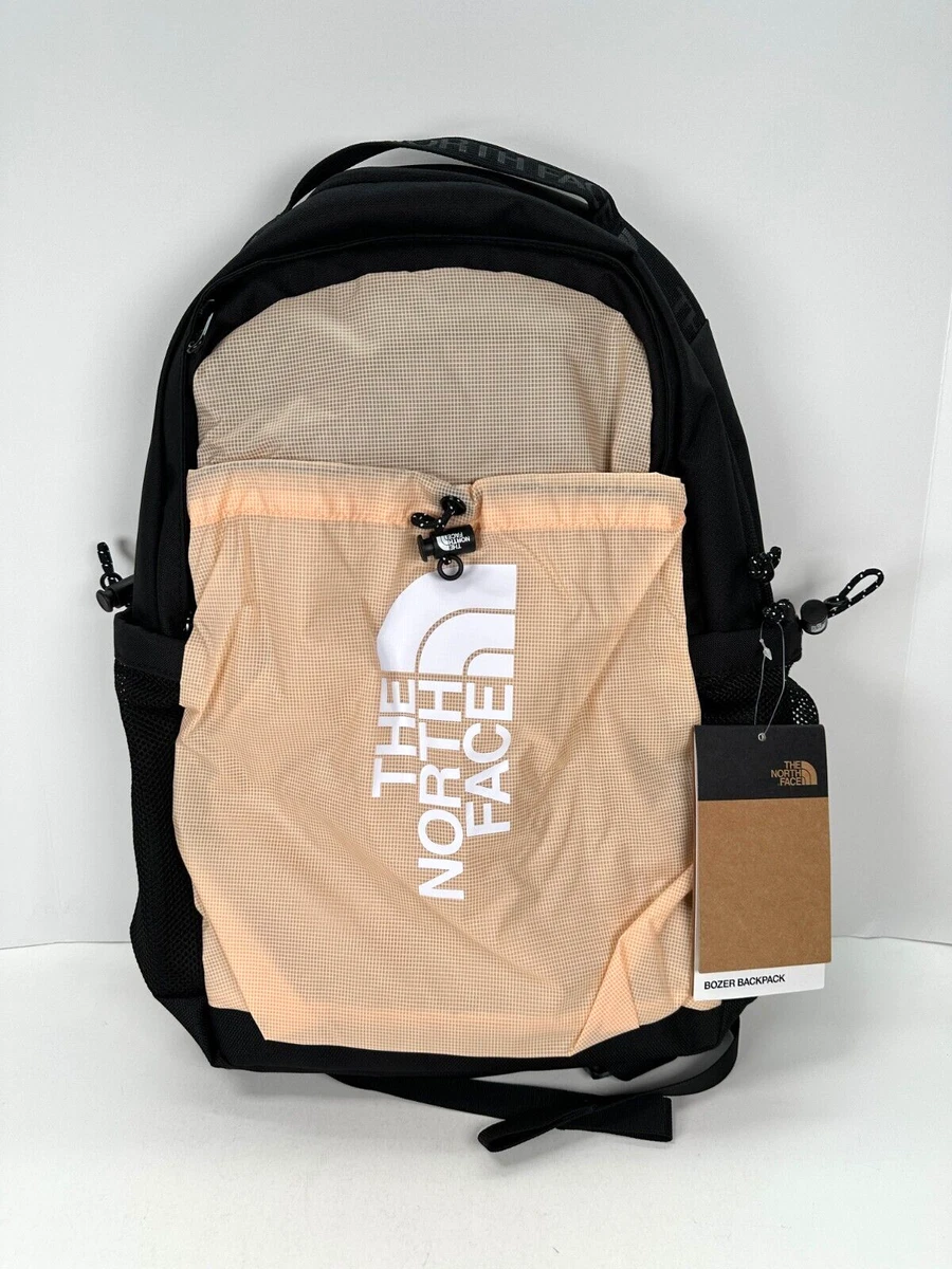 The North Face Bozer Backpack, Apricot Ice/TNF Black, One Size-NEW