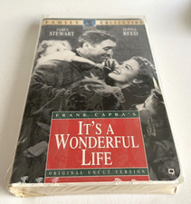 It's A Wonderful Life James Stewart Donna Reed VHS Uncut Clam Shell Sealed