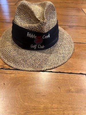 TEX KING TEXAS Pebble Creek Golf Club Colts Neck NJ STRAW HAT