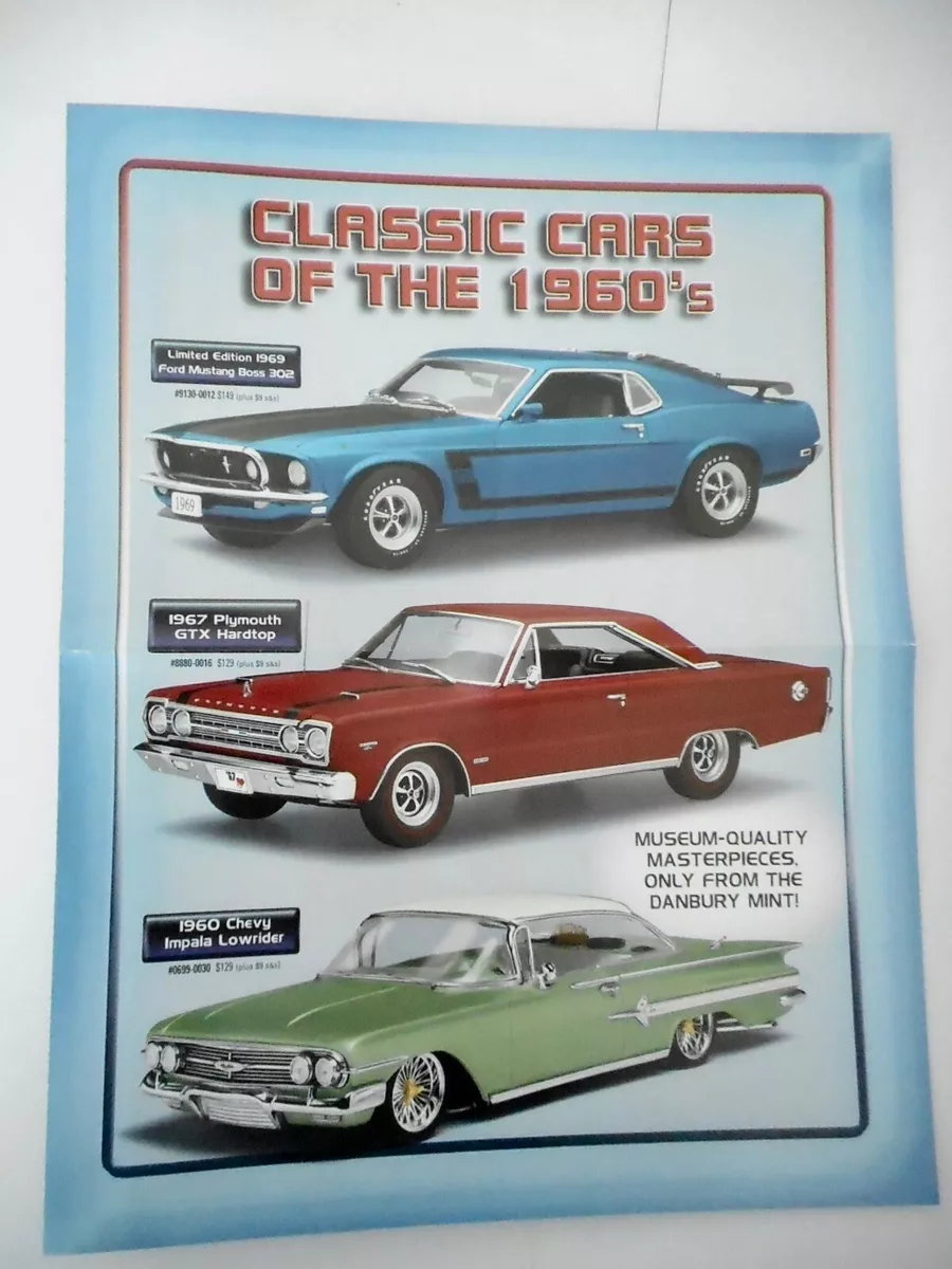 Danbury Mint Cars 1960 s Catalog Free Shipping eBay