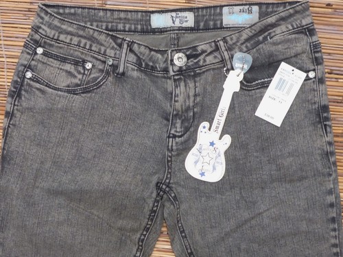 VANILLA STAR JUNIOR SIZE 11 SKINNY LOW-RISE RAMIE/COTTON DENIM JEANS LIST $38