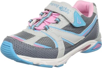 Jumping Jacks Motion Sneaker, Turq/Pnk/Gray,  EU 34 W(2-2.5 W US Little Kid)