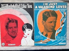 Lot Of 25 Pieces Of Vintage Piano Sheet Music 1930's