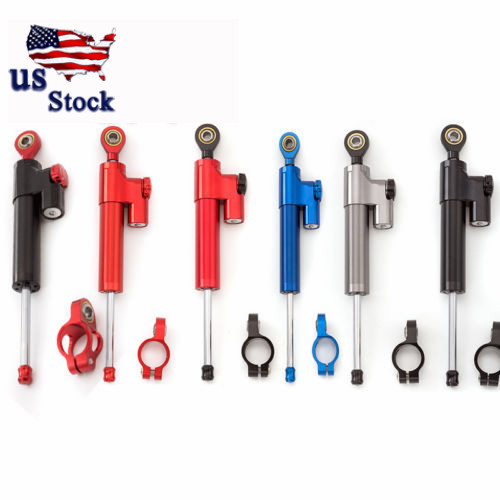 US Ship CNC Adjustable Steering Damper Stabilizer Universal