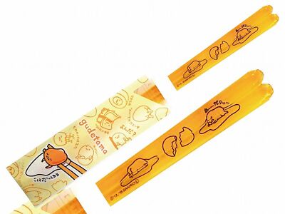 Sanrio 490566 Gudetama Comic Clear Chopsticks Yellow