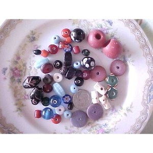 Macrame Craft Large Hole Handmade Lampwork Glass DIY Jewelry Making Supplies