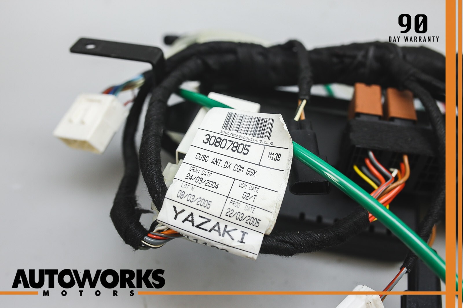 03-08 Maserati Quattroporte M139 Front Right Side Seat Wire Wiring Module OEM