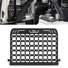 JOYTUTUS Rear Window Side Storage Rack, Metal Molle Panel Folding Trunk Organ...