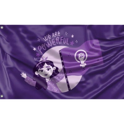 We Are Powerful Flag Unique Design, 3x5 Ft / 90x150 cm, EU Made