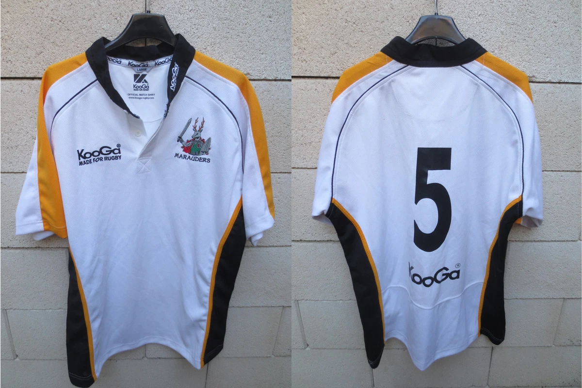 Maillot rugby port n 5 WOODEN SPOON MARAUDERS Kooga official match worn shirt L