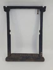 Vintage Cast Iron General Store Meat Packing Paper Roller Antique Farmhouse 