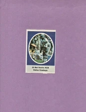 1972 Sunoco Football MEL RENFRO Stamp - DALLAS COWBOYS
