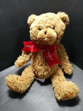 FAO Schwarz Teddy Bear Plush Stuffed Toy 12 Inch Brown Red Ribbon 2020