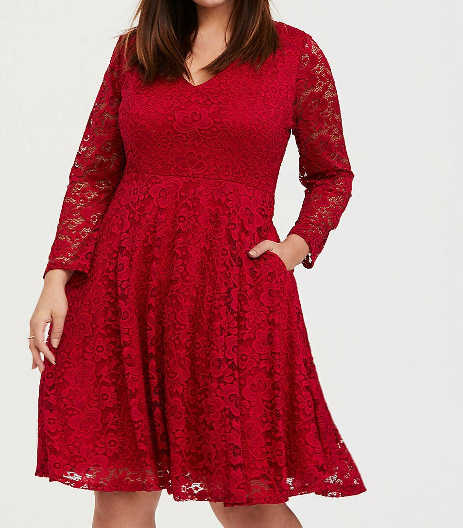 torrid red dress