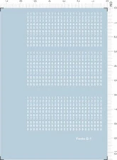 Universal fonts 12-1 2mm Arial Narrow Numbers Model Kit Water Slide Decal White