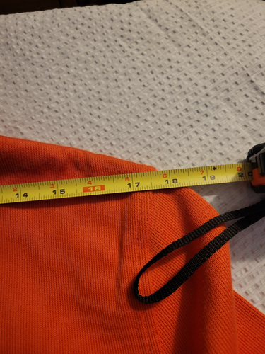 Le Tigre Unisex Orange Long Sleeve Pullover 1/4 zipper Size M 100% Cotton - Picture 5 of 11