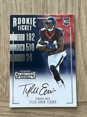 2016 Panini Contenders Rookie Ticket RPS Tyler Ervin #314 Rookie Auto RC