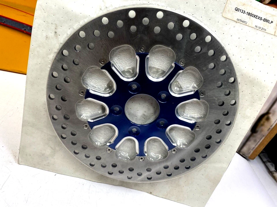 08-26 Harley Xtreme Machine negro 11,8” disco de rotor de freno delantero flotante Foto 3 de 4