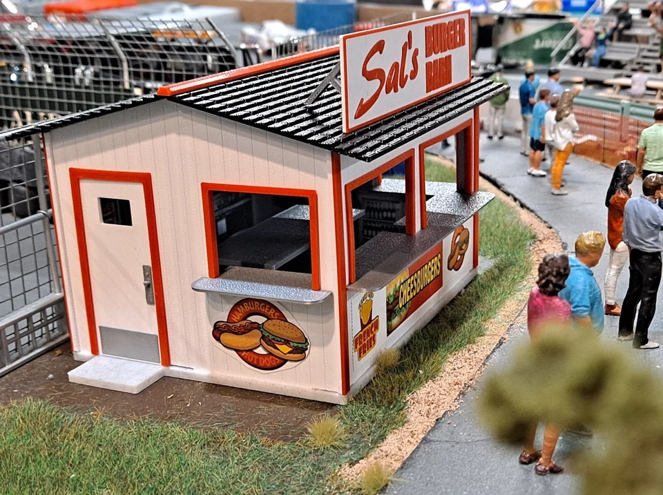 1/32 Scale Concession Building - Sal's Burger Barn - Scalextric Carrera SCX - Image 4 of 4