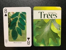 Swap Playing Card  MIDWEST TREES  Black Locust EIGHT OF SPADES Stan  Tekiela