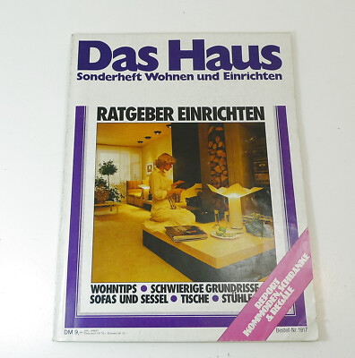 Alte Zeitschrift DAS HAUS Sonderheft Wohnen Einrichten Nr. 1917