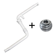 1tlg BMX Fauber Kurbel 170mm Fahrrad deTox 20" Stahl 1/2" Gewinde weiß + Lager