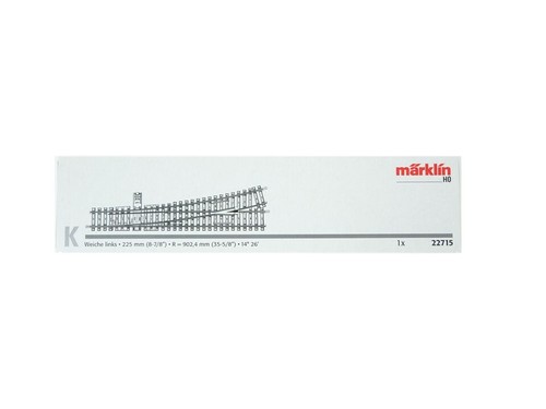 Märklin H0 - 22715/22716 - Modellbahngleise (5) - 5x K-rail schlanke