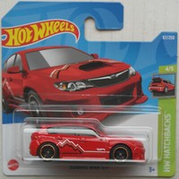Hot Wheels Subaru Wrx Sti Rot Hw Hatchbacks Neu/Ovp Mattel Auto Car Red Rosso