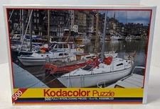 Vintage Kodacolor/RoseArt #88888 Honfleur, Normandy Jigsaw Puzzle 500 Pieces