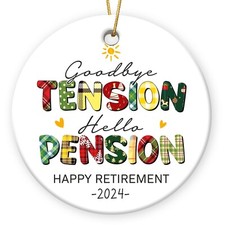 Retirement Gifts Christmas Ornaments 2024 - Retirement Christmas Decorations ...