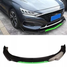 For Hyundai Elantra Front Bumper Lip Spoiler Splitter Diffuser Black Green