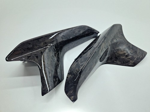 FORGED CARBON FRONT BUMPER LIP SPLITTERS M PERFORMANCE STYLE BMW M5 F90