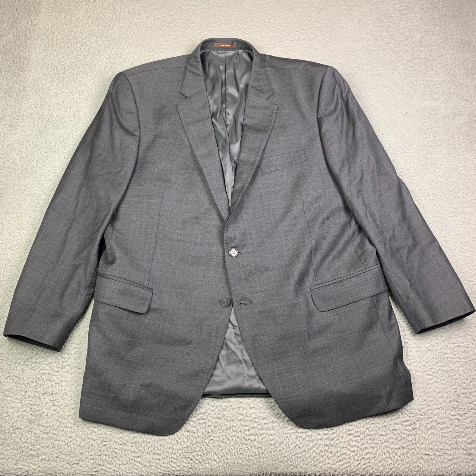 Peter Millar Sport Coat 48T Wool Window Pane Plaid 252 Blazer Suit Canada Union