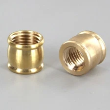 NEW-Raw solid brass coupling thread 1/2" x  3/8" (1/8IPS x 1/4IPS) Lamp parts
