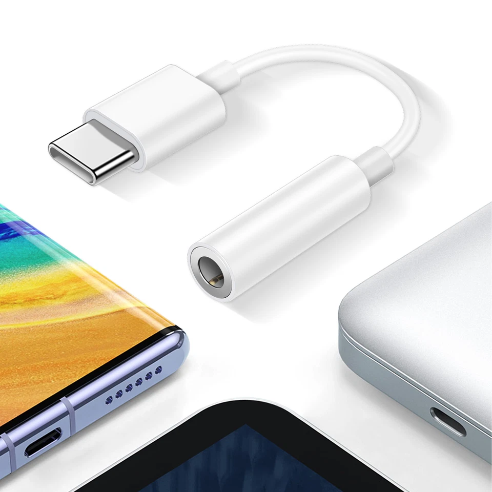 (2件装)USB C型至3.5毫米母头耳机插孔适配器适用于Galaxy S23+ Ultra — 第 3/4 张图片