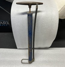 Vintage Bicycle Tire Pump Plastic Handle Metal Body Antique Decor Untested