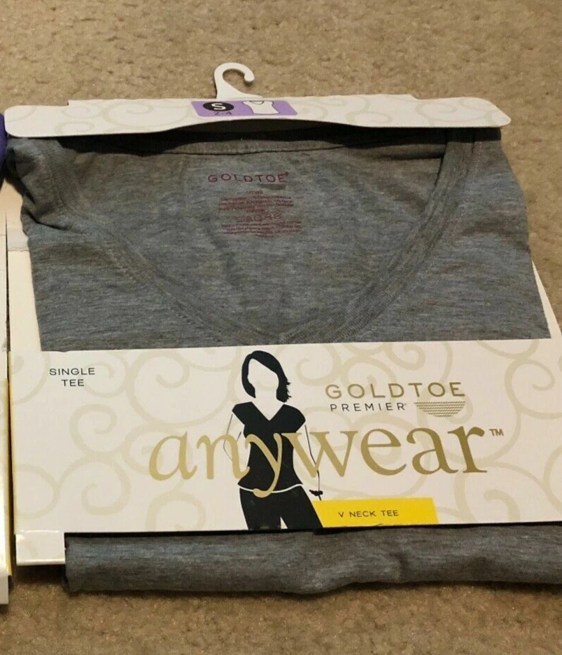 gold toe v neck t shirts
