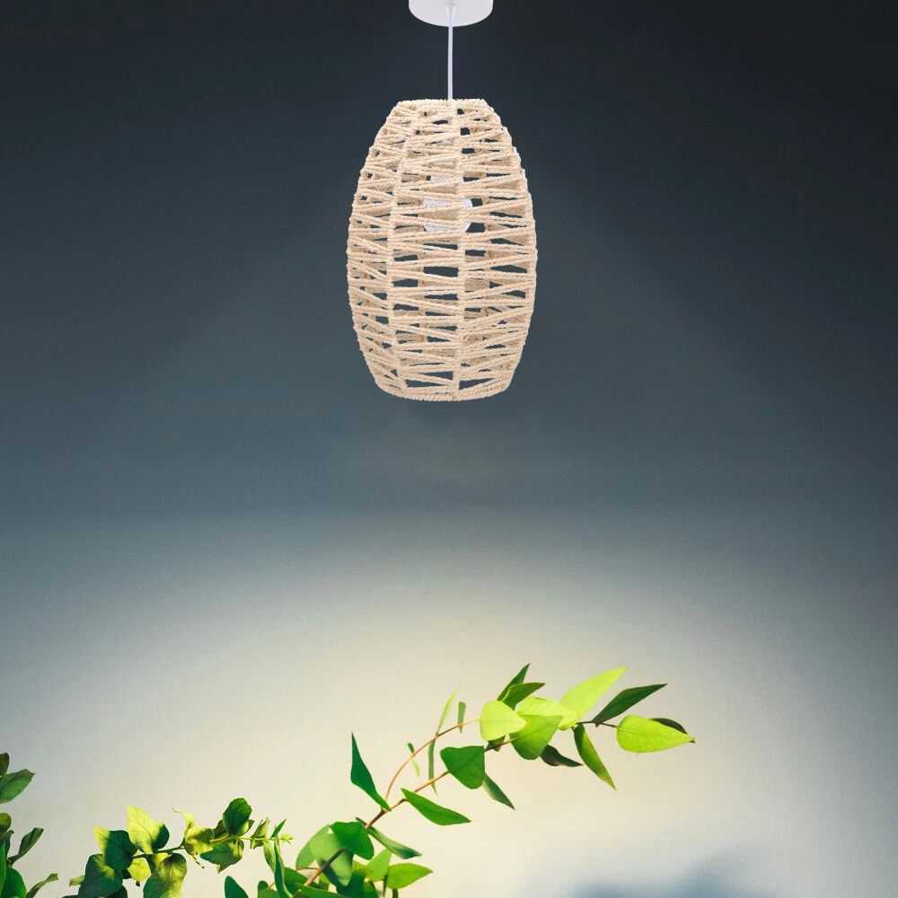 Paper Rope Lampshade Hotel Lamp Chimney Industrial Pendant Light Shades Decorate