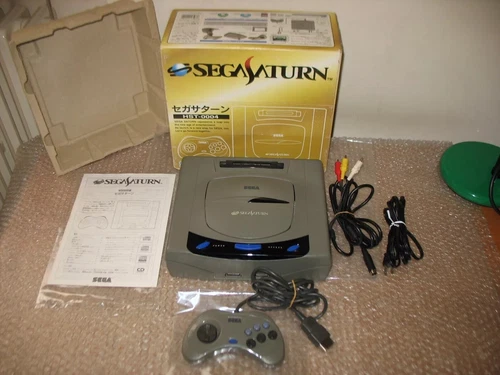 BOXED SEGA SATURN GREY CONSOLE JAP IMPORT!