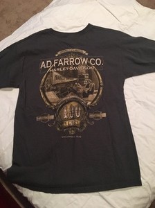 Harley Davidson AD Farrow Co Columbus Ohio Long Sleeve M 